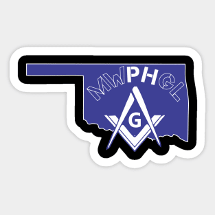 MWPHGLOK - Blue & White Sticker